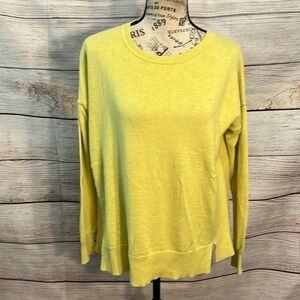 Elliott Lauren Sweater Cotton Cashmere Blend Crew Neck Ribbed Size  XS